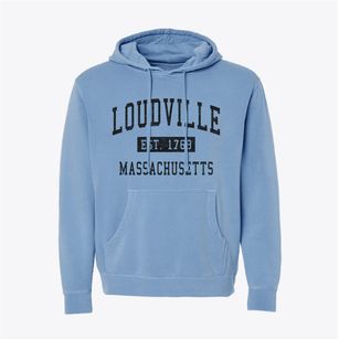Loudville Massachusetts Classic Established Pigment-Dyed Hoodie