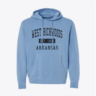 West Richwoods Arkansas Classic Established Pigment-Dyed Hoodie