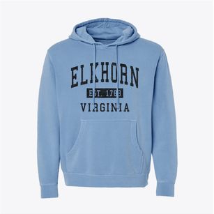 Elkhorn Virginia Classic Established Pigment-Dyed Hoodie