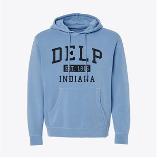 Delp Indiana Classic Established Pigment-Dyed Hoodie