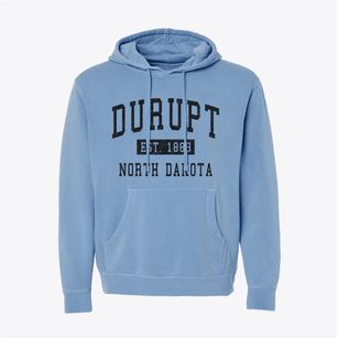Durupt North Dakota Classic Established Pigment-Dyed Hoodie