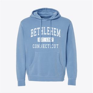 Bethlehem Connecticut Classic Established Pigment-Dyed Hoodie