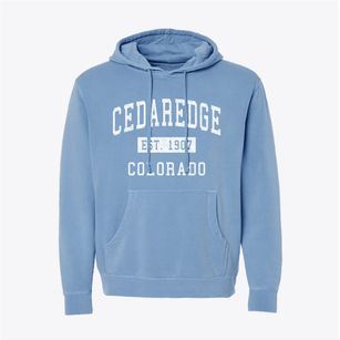 Cedaredge Colorado Classic Established Pigment-Dyed Hoodie