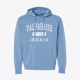 Valparaiso Indiana Classic Established Pigment-Dyed Hoodie