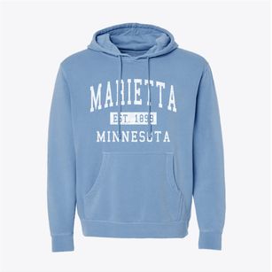 Marietta Minnesota Classic Established Pigment-Dyed Hoodie
