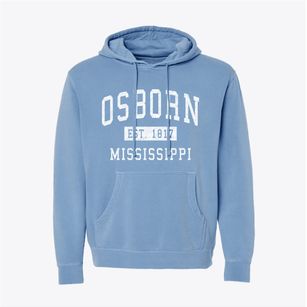 Osborn Mississippi Classic Established Pigment-Dyed Hoodie