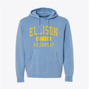 Ellison Arkansas Classic Established Pigment-Dyed Hoodie