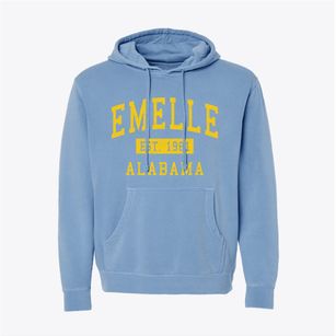 Emelle Alabama Classic Established Pigment-Dyed Hoodie