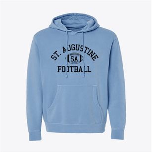 Saint Augustine High School Classic Football Pigment-Dyed Hoodie