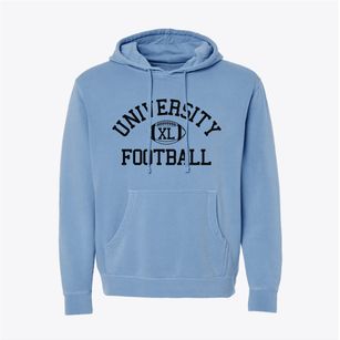 University High School Classic Football Pigment-Dyed Hoodie