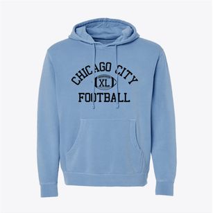 Chicago City Day School Classic Football Pigment-Dyed Hoodie