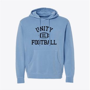 Unity Junior High School Classic Football Pigment-Dyed Hoodie