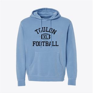 Toulon High School Classic Football Pigment-Dyed Hoodie