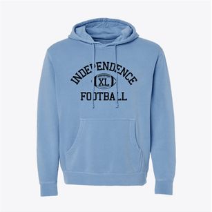 Independence Bible School Classic Football Pigment-Dyed Hoodie