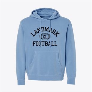Landmark High School Classic Football Pigment-Dyed Hoodie