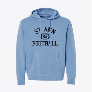 St Ann School Classic Football Pigment-Dyed Hoodie
