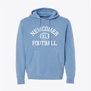 Newcomer High School Classic Football Pigment-Dyed Hoodie
