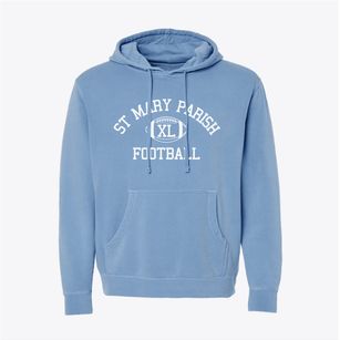 St Mary Parish Classic Football Pigment-Dyed Hoodie