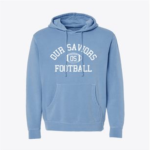 Our Saviors Lutheran School Classic Football Pigment-Dyed Hoodie
