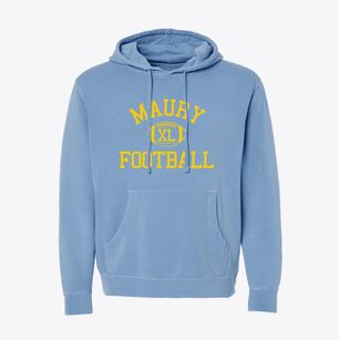 Maury High School Classic Football Pigment-Dyed Hoodie