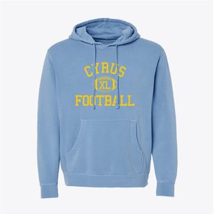 Cyrus Math Science & Technology School Classic Football Pigment-Dyed Hoodie
