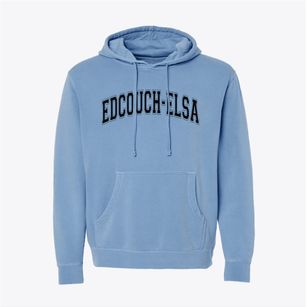 Edcouch-elsa Early Childhood Center Varsity Arch Pigment-Dyed Hoodie