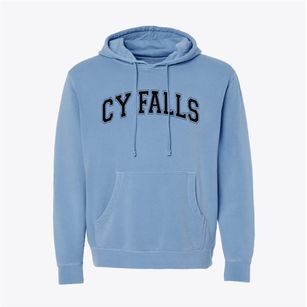 Cypress Falls High School Varsity Arch Pigment-Dyed Hoodie