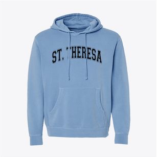 Saint Theresa School Varsity Arch Pigment-Dyed Hoodie