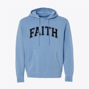Faith Christian Academy Varsity Arch Pigment-Dyed Hoodie