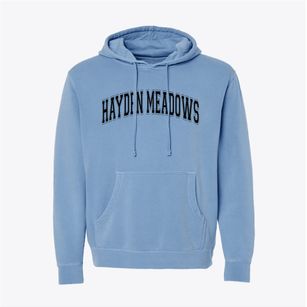 Hayden Meadows Elementary School Varsity Arch Pigment-Dyed Hoodie