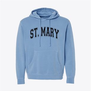 St Mary Parish Varsity Arch Pigment-Dyed Hoodie