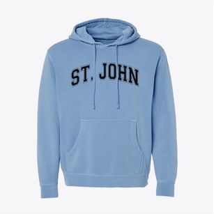 St. John The Baptist School Varsity Arch Pigment-Dyed Hoodie
