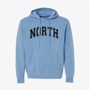 North High School Varsity Arch Pigment-Dyed Hoodie