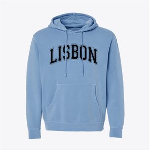 Lisbon Community School Varsity Arch Pigment-Dyed Hoodie