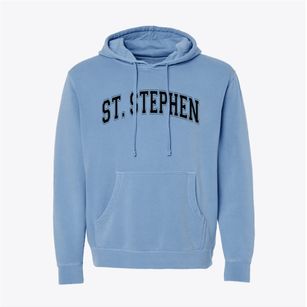 Saint Stephen School Varsity Arch Pigment-Dyed Hoodie