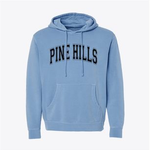 Pine Hills Christian Academy Varsity Arch Pigment-Dyed Hoodie
