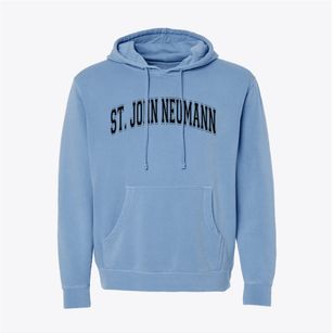 Saint John Neumann School Varsity Arch Pigment-Dyed Hoodie