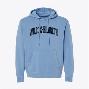 Wilcox-hildreth Public School Varsity Arch Pigment-Dyed Hoodie