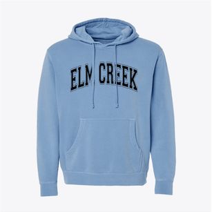 Elm Creek Elementary School Varsity Arch Pigment-Dyed Hoodie