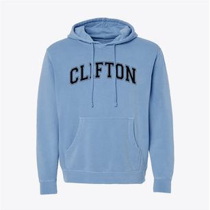 Clifton Elementary School 2 Varsity Arch Pigment-Dyed Hoodie