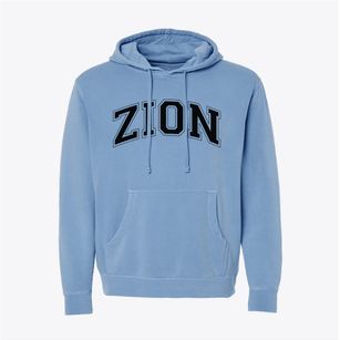 Zion Lutheran School Varsity Arch Pigment-Dyed Hoodie