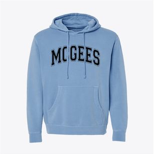Mcgees Crossroad Elementary School Varsity Arch Pigment-Dyed Hoodie