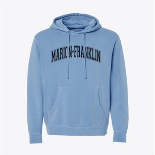 Marion-franklin High School Varsity Arch Pigment-Dyed Hoodie