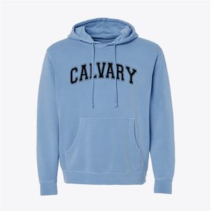 Calvary Baptist School Varsity Arch Pigment-Dyed Hoodie