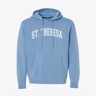 Saint Theresa School Varsity Arch Pigment-Dyed Hoodie