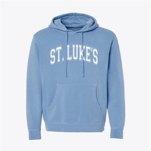 Saint Luke's School Varsity Arch Pigment-Dyed Hoodie
