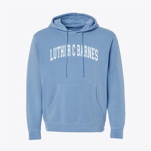 Luther C Barnes Elementary School Varsity Arch Pigment-Dyed Hoodie