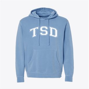 Tennessee School For The Deaf Varsity Arch Pigment-Dyed Hoodie