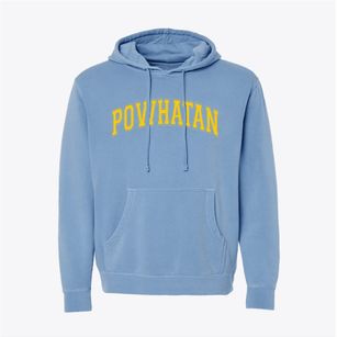 Powhatan Junior High School Varsity Arch Pigment-Dyed Hoodie