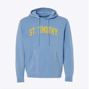 Saint Timothy Middle School Varsity Arch Pigment-Dyed Hoodie